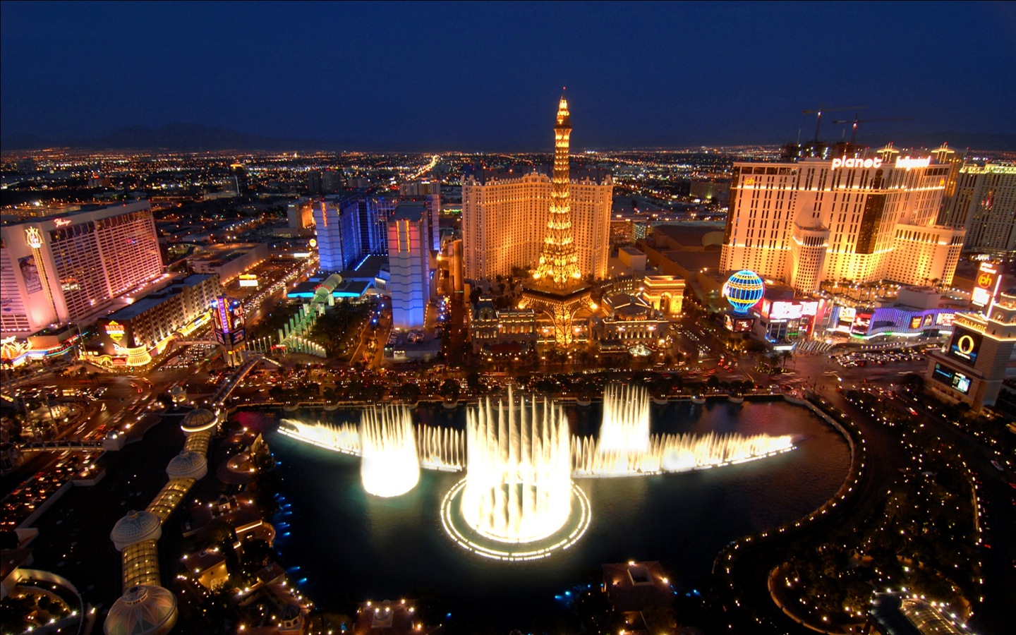 Beautiful night in Las Vegas HD wallpapers #20 - 1440x900