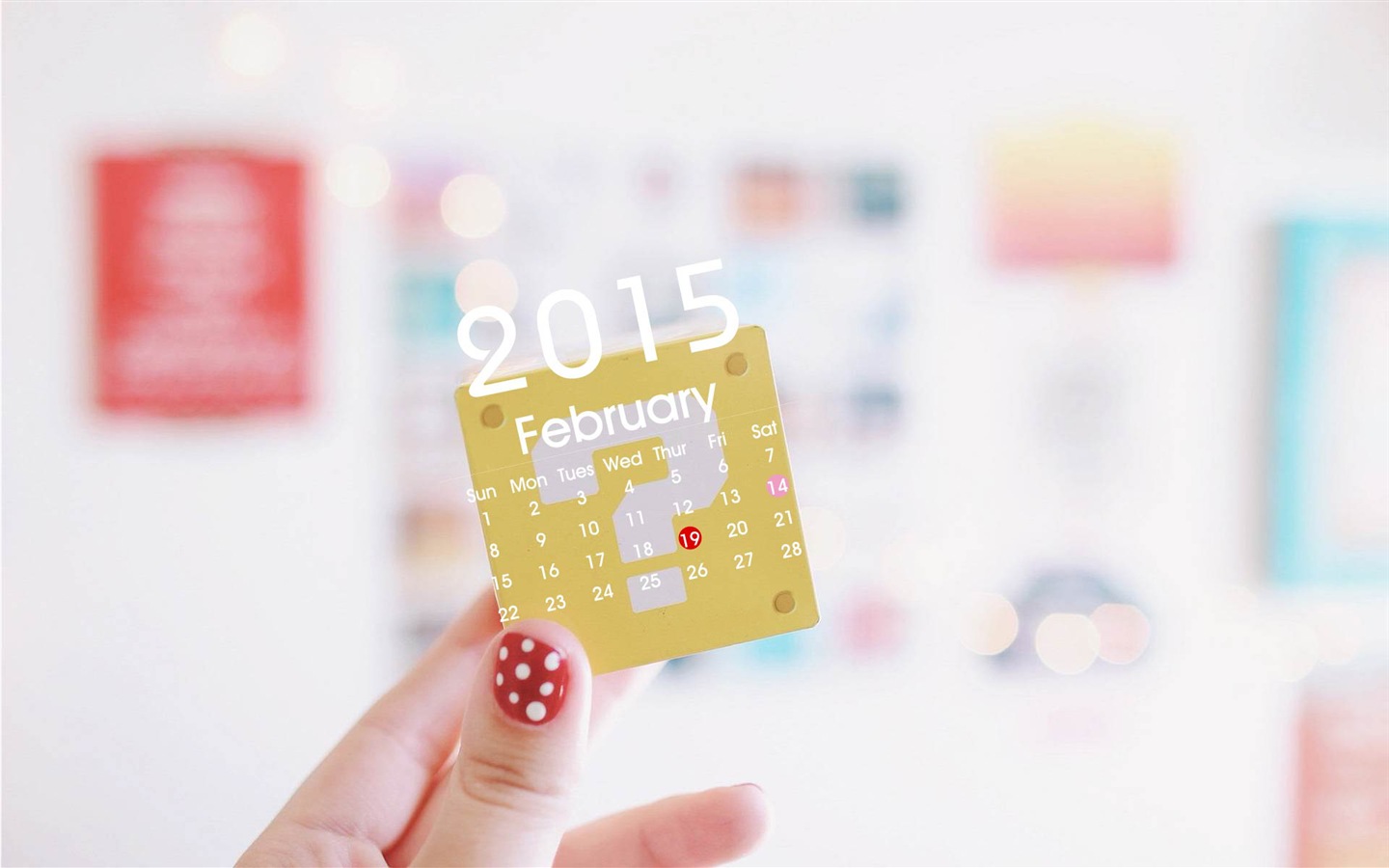 Kalendář 2015 HD tapety na plochu #22 - 1440x900