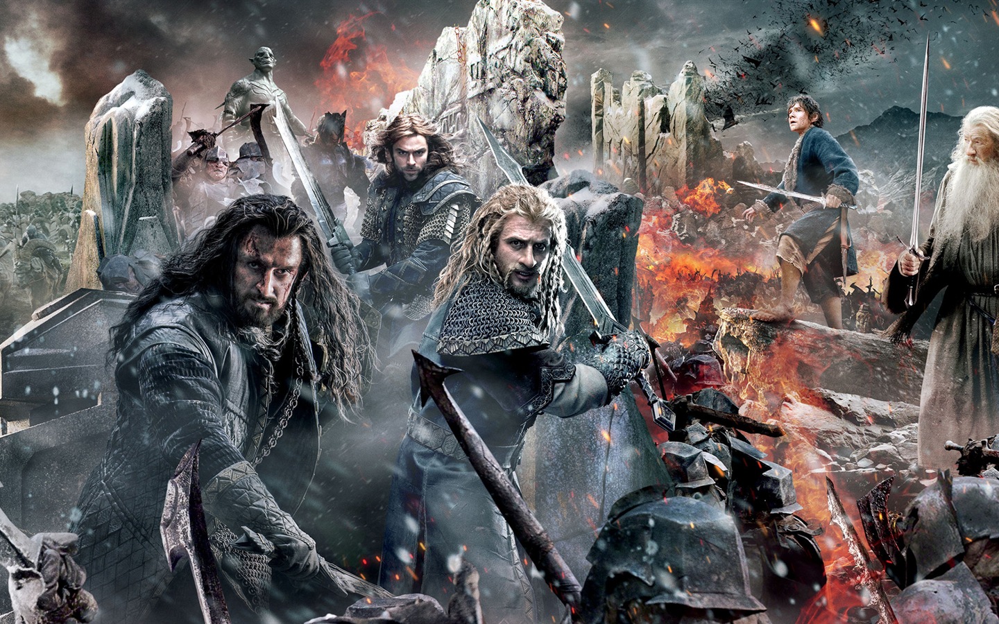 The Hobbit: The Battle of the Five Armies 霍比特人3：五軍之戰高清壁紙 #1 - 1440x900