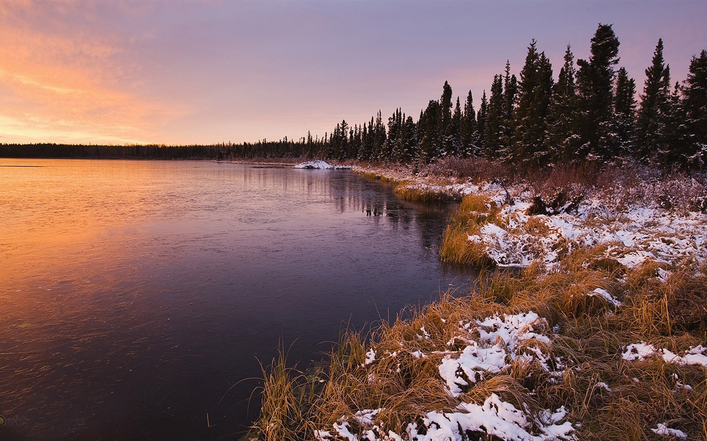 겨울 눈 아름다운 풍경의 HD 월페이퍼 #7 - 1440x900