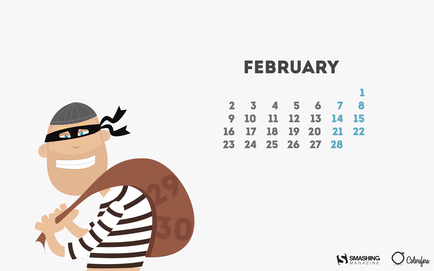 Februar 2015 Kalender Wallpaper (2) #18 - 1440x900