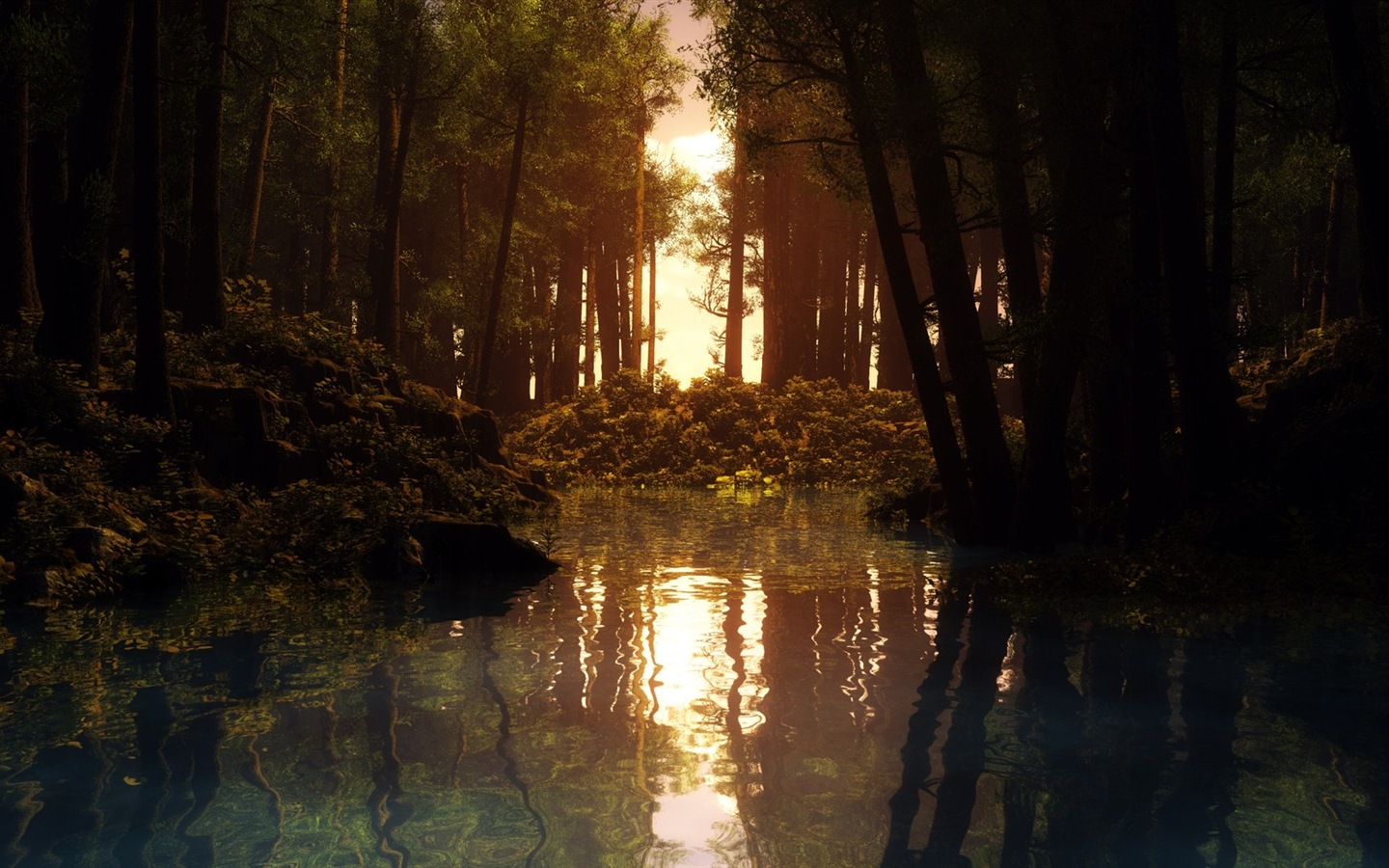 山水雲霧 自然美景 高清壁紙 #3 - 1440x900