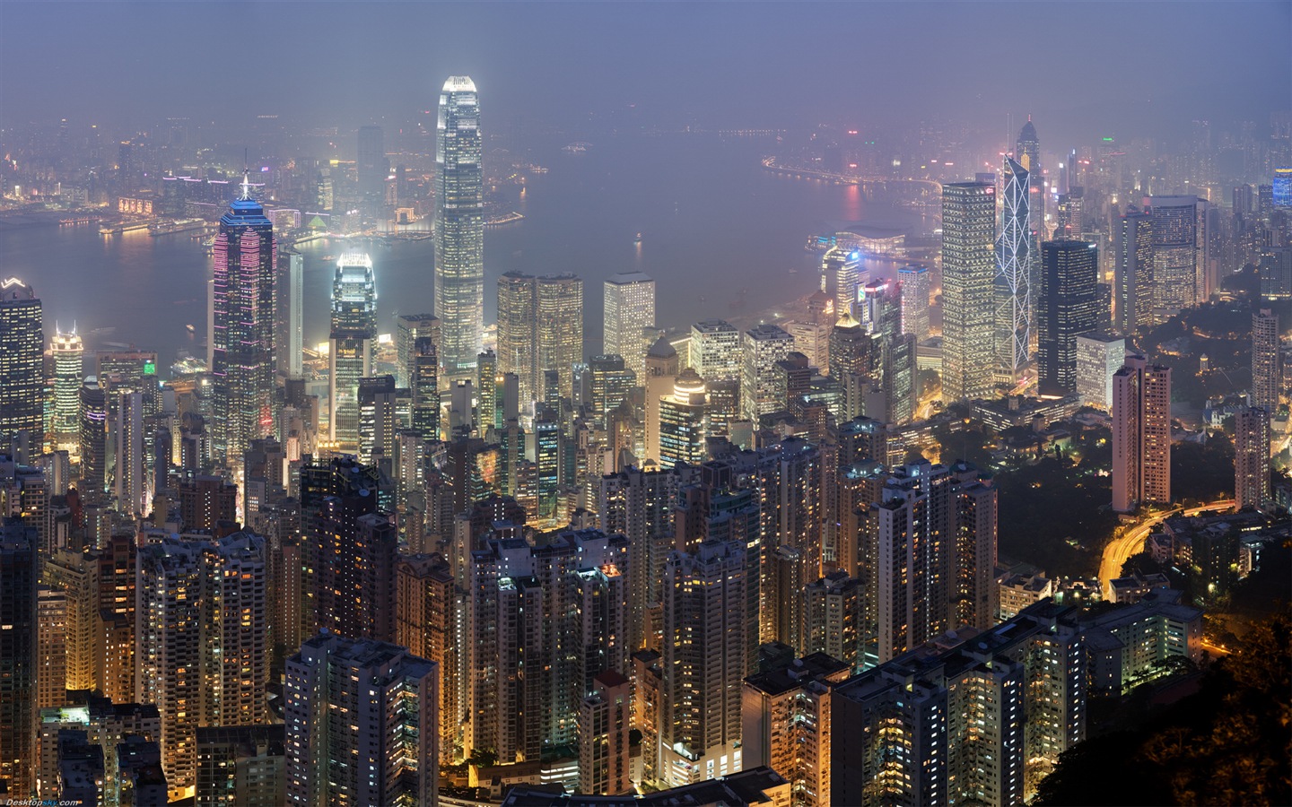 Hong Kong je Městská krajina krásné HD tapety na plochu #12 - 1440x900