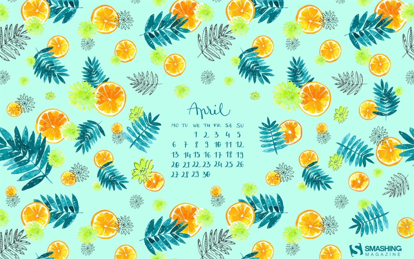 April 2015 Kalender Wallpaper (1) #9 - 1440x900