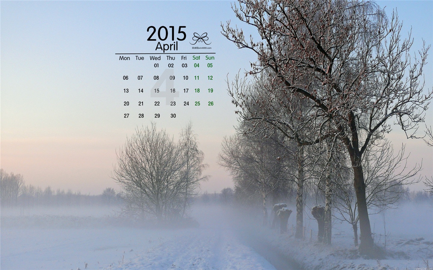 2015年4月 月曆壁紙(二) #10 - 1440x900