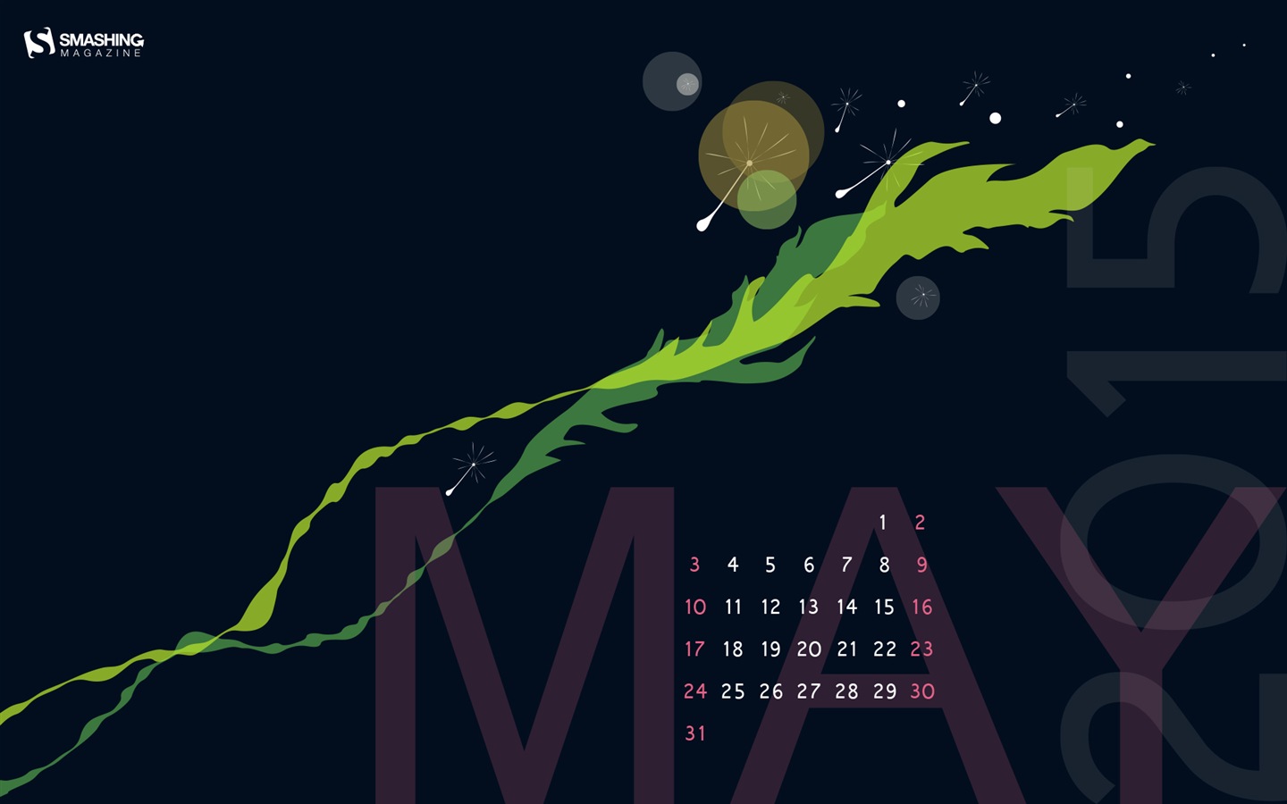 2015年5月 月曆壁紙(二) #13 - 1440x900