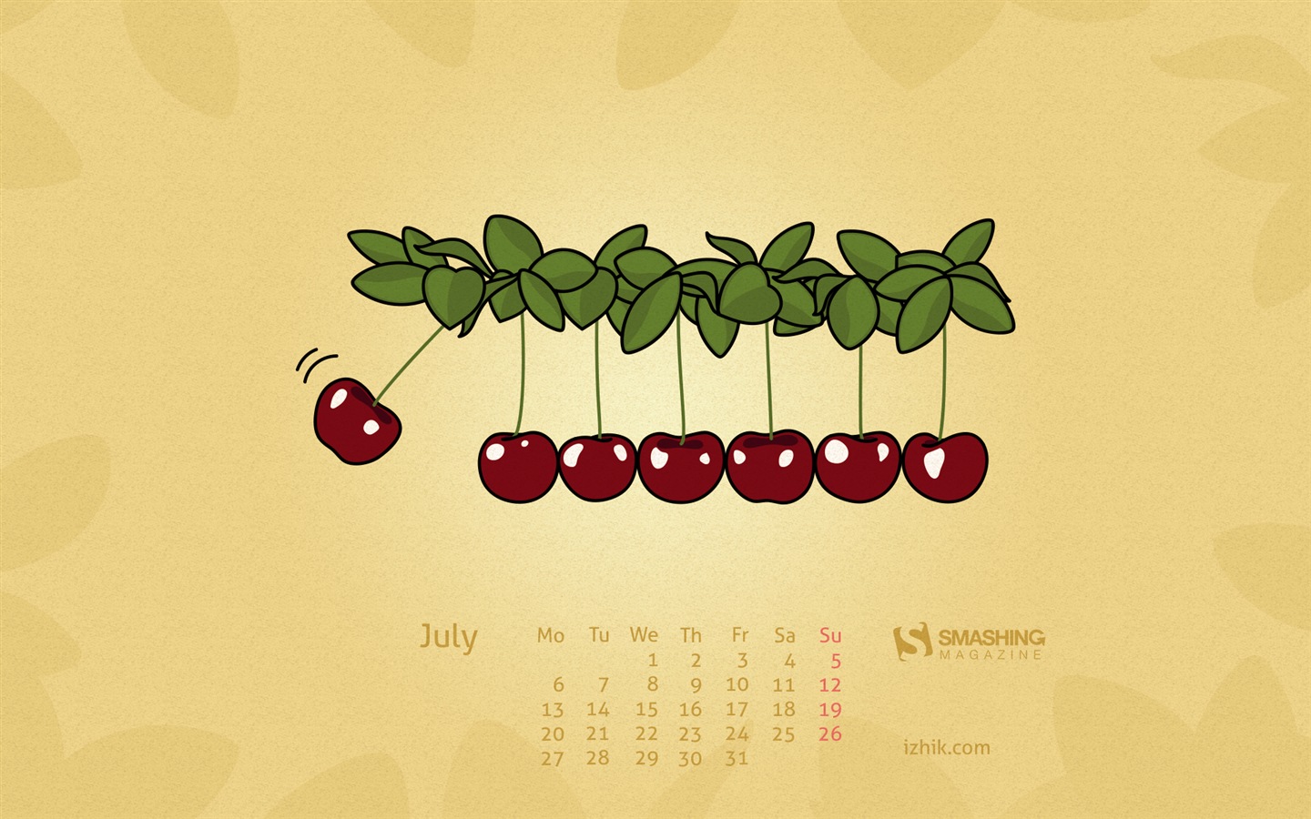 2015年7月 月曆壁紙(二) #17 - 1440x900