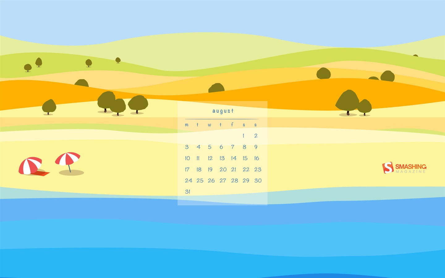2015年8月 月曆壁紙(二) #15 - 1440x900