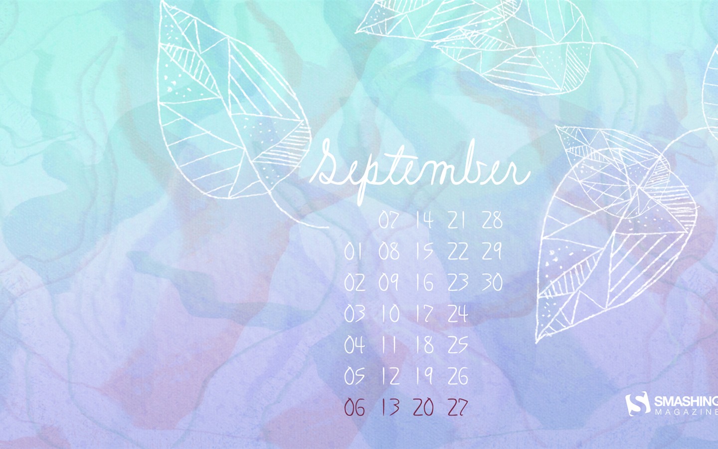 2015年9月 月曆壁紙(二) #8 - 1440x900