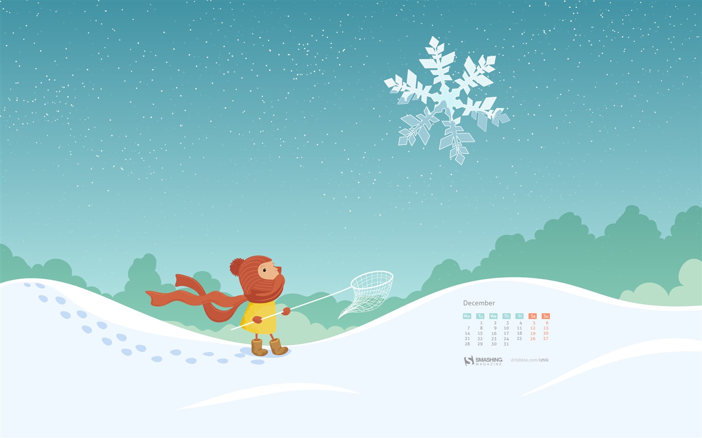 2015年12月 月曆壁紙(一) #16 - 1440x900