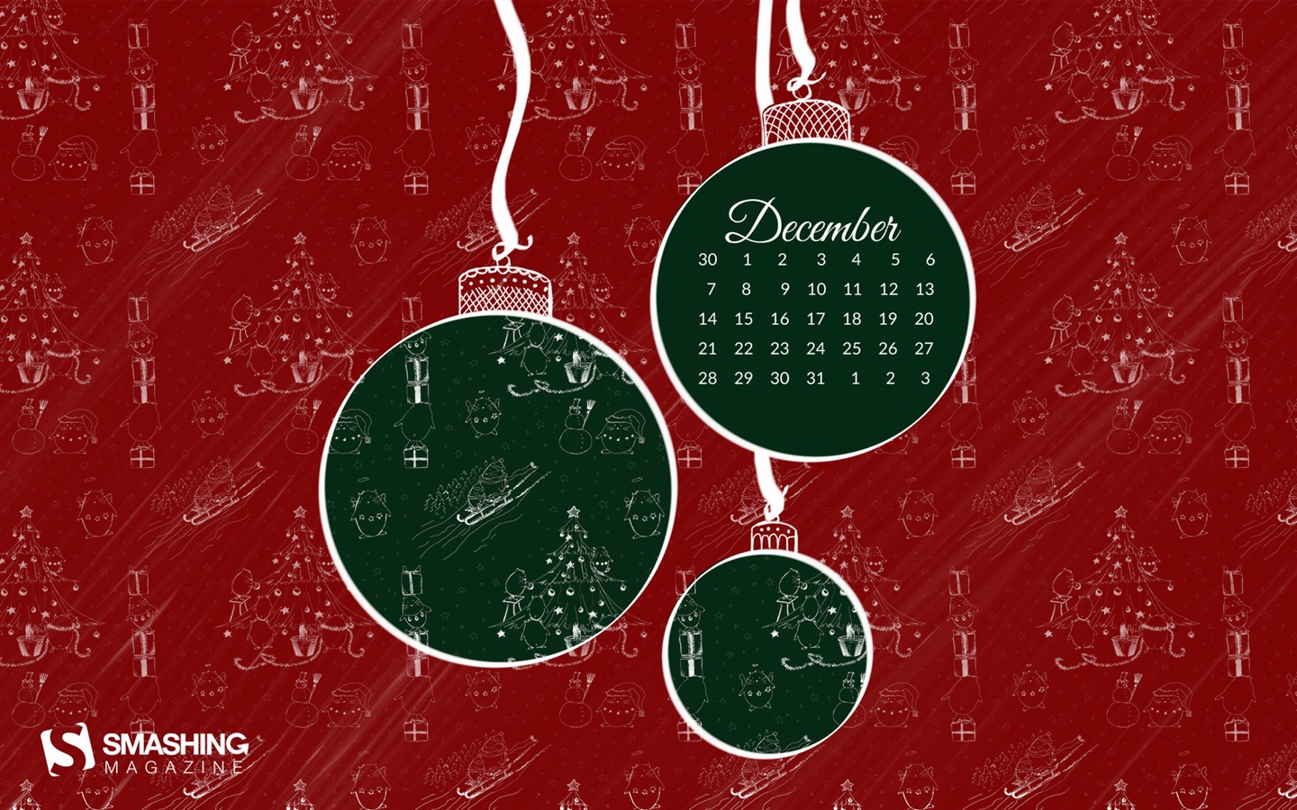 Dezember 2015 Kalender Wallpaper (2) #10 - 1440x900