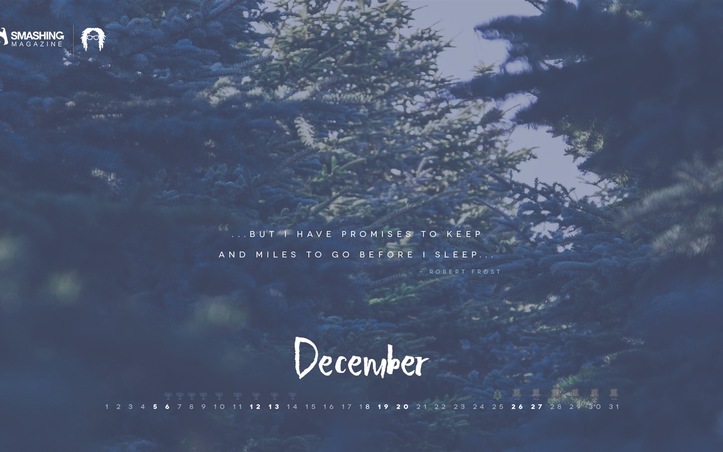 2015年12月 月曆壁紙(二) #12 - 1440x900