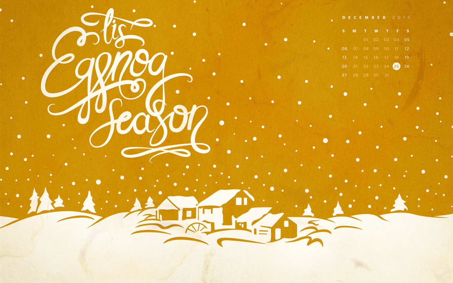 December 2015 Calendar wallpaper (2) #18 - 1440x900