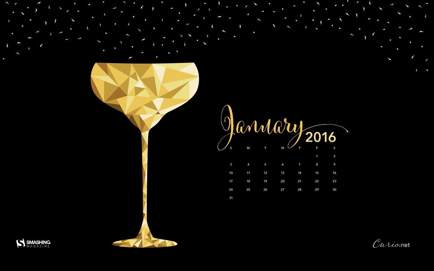 January 2016 calendar wallpaper (2) #13 - 1440x900