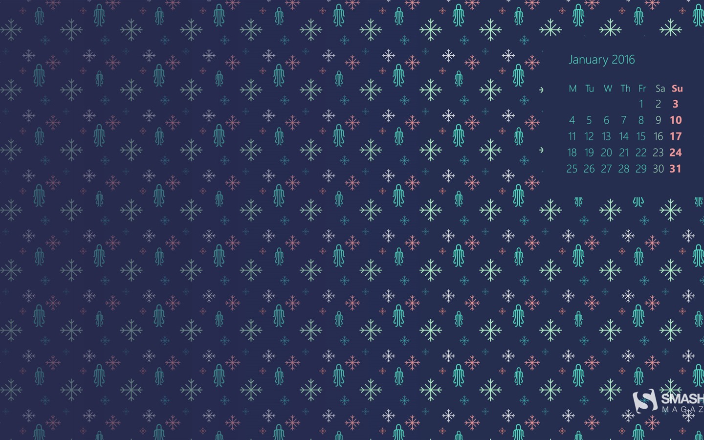 01. 2016 kalendář tapety (2) #15 - 1440x900