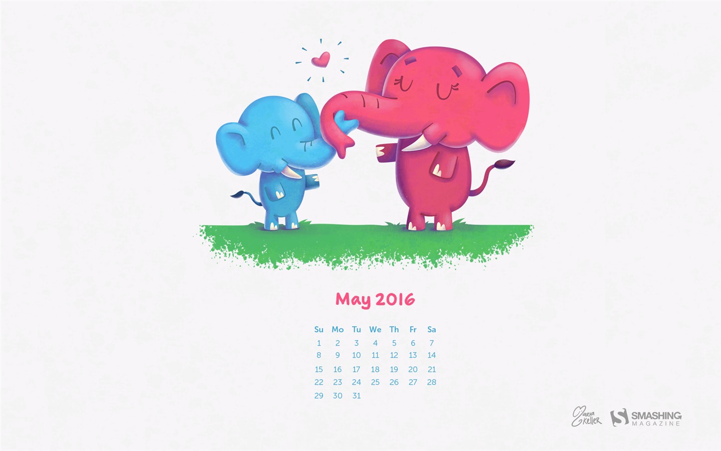2016年5月 月曆壁紙(二) #9 - 1440x900