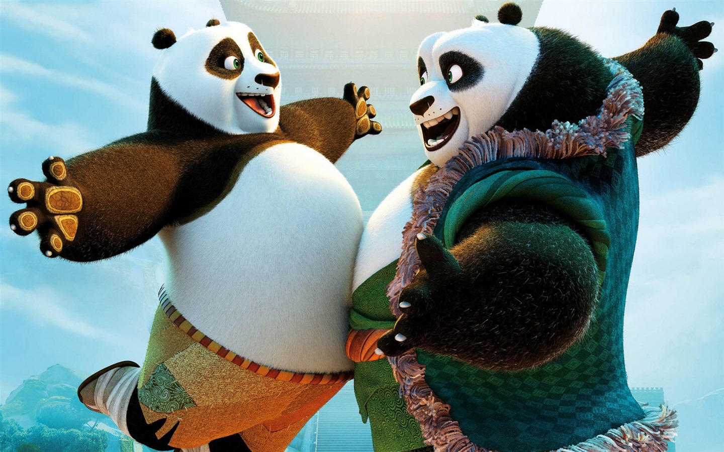Kung Fu Panda 3, HD film tapety na plochu #14 - 1440x900