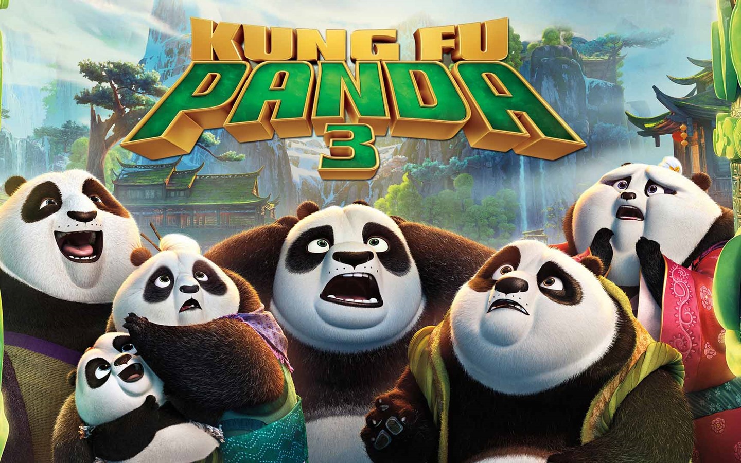 Kung Fu Panda 3, HD film tapety na plochu #16 - 1440x900