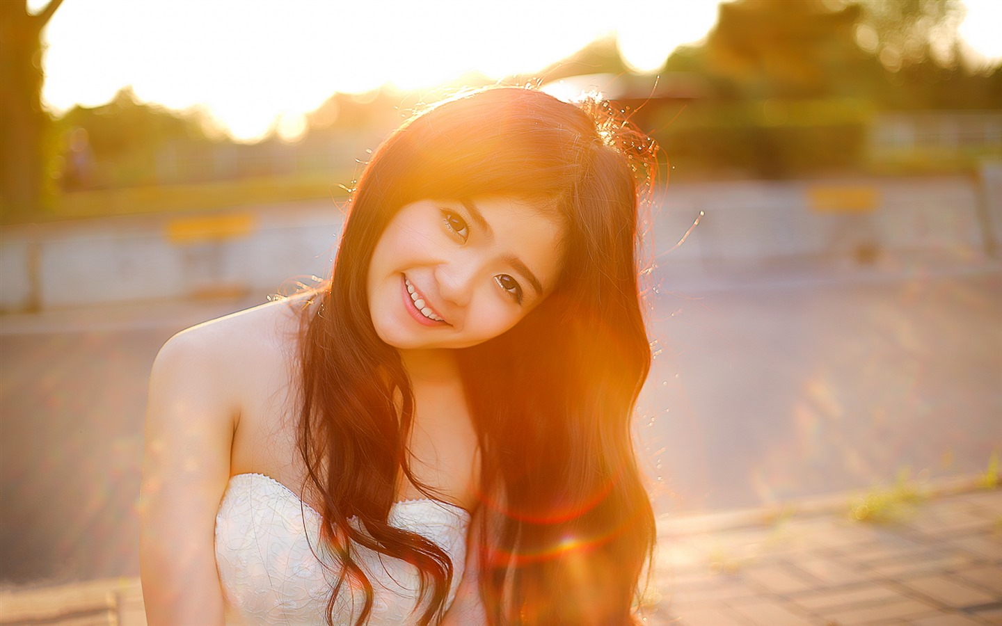 清純可愛年輕的亞洲女孩 高清壁紙合集(一) #4 - 1440x900