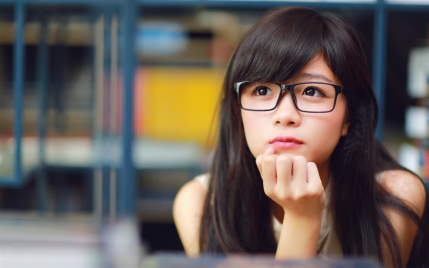 清純可愛年輕的亞洲女孩 高清壁紙合集(一) #6 - 1440x900