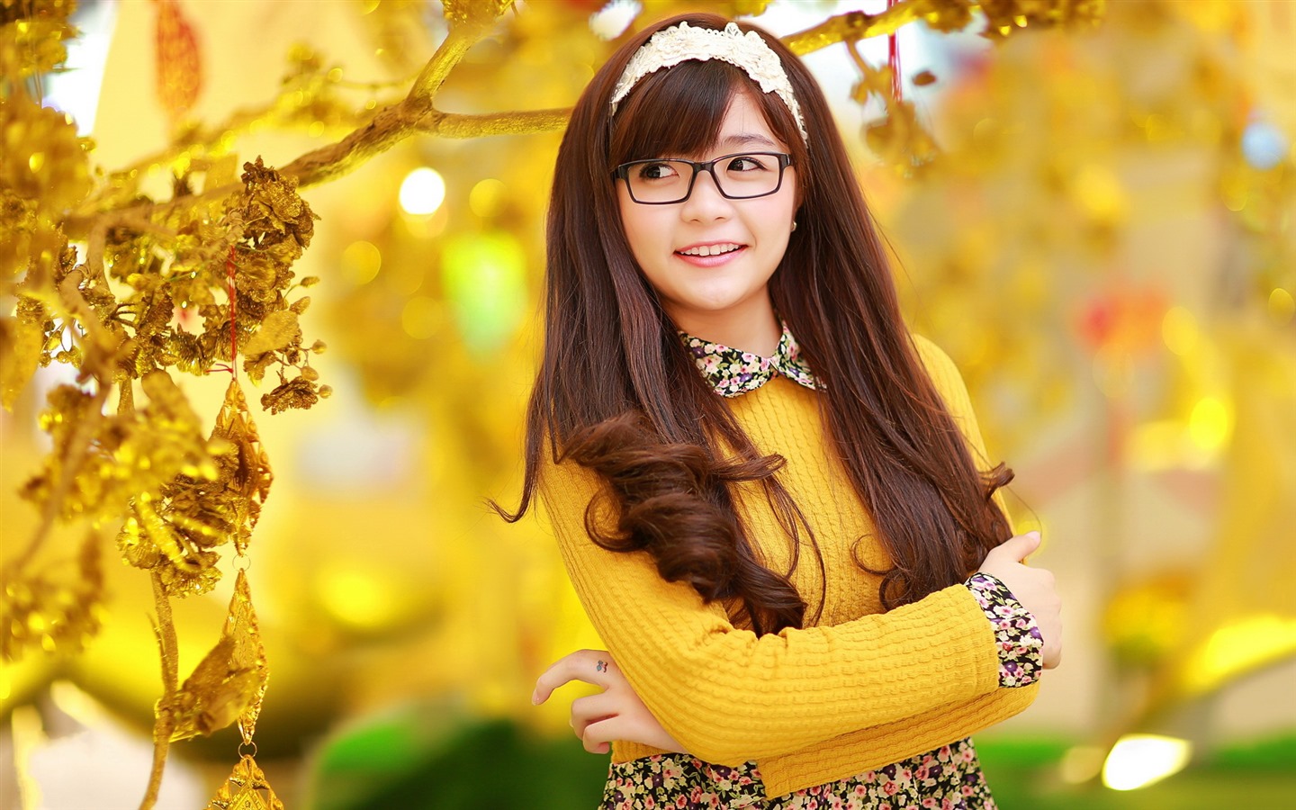 清純可愛年輕的亞洲女孩 高清壁紙合集(一) #13 - 1440x900