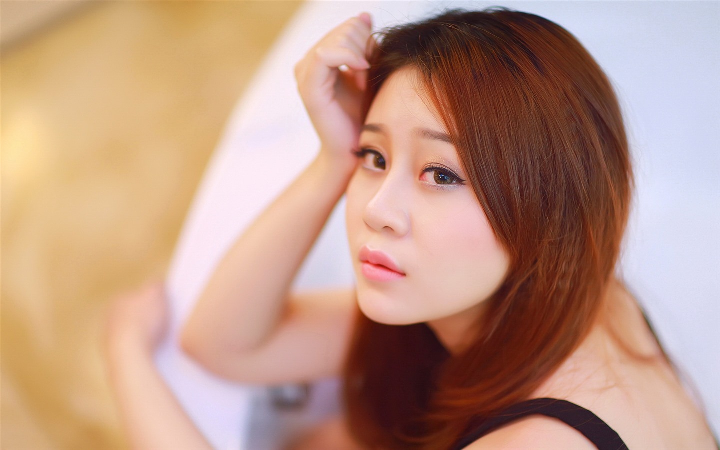 Pure and lovely young Asian girl HD wallpapers collection (1) #34 - 1440x900