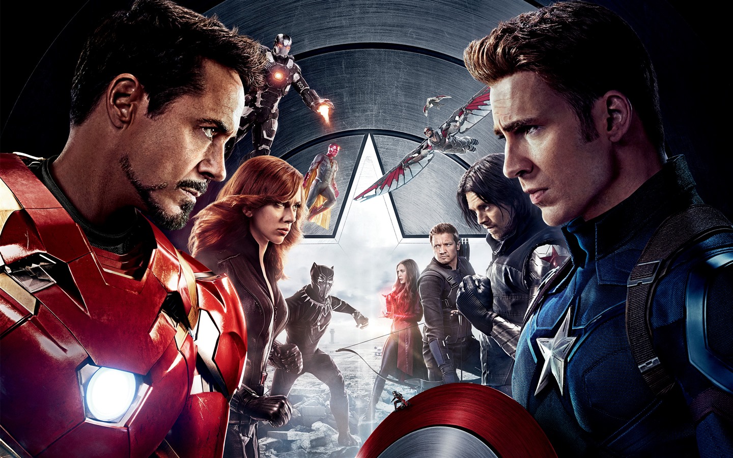 Captain America: Civil War, films HD fonds d'écran #1 - 1440x900