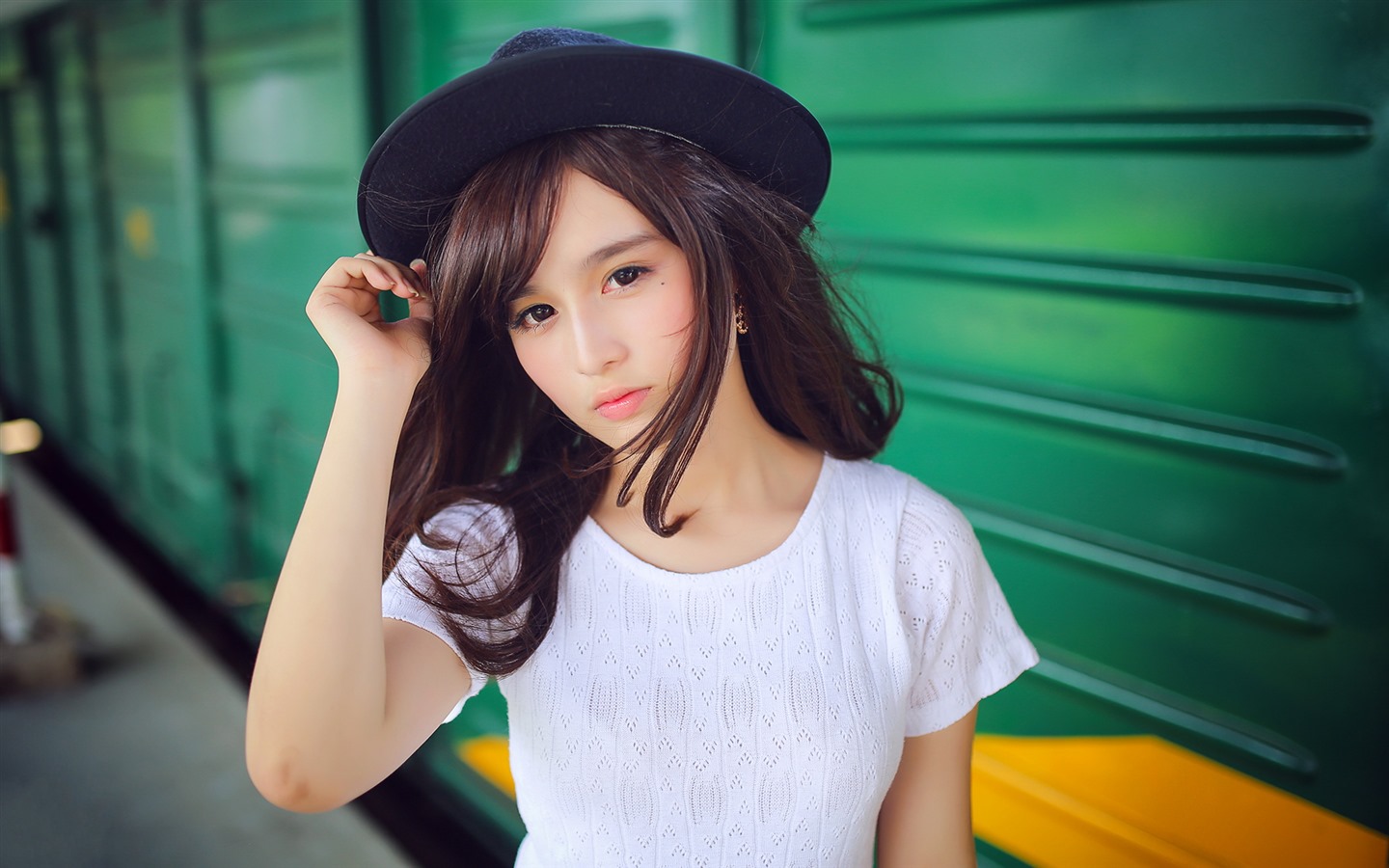 Pure et belle jeune fille asiatique fonds d'écran HD collection (2) #1 - 1440x900