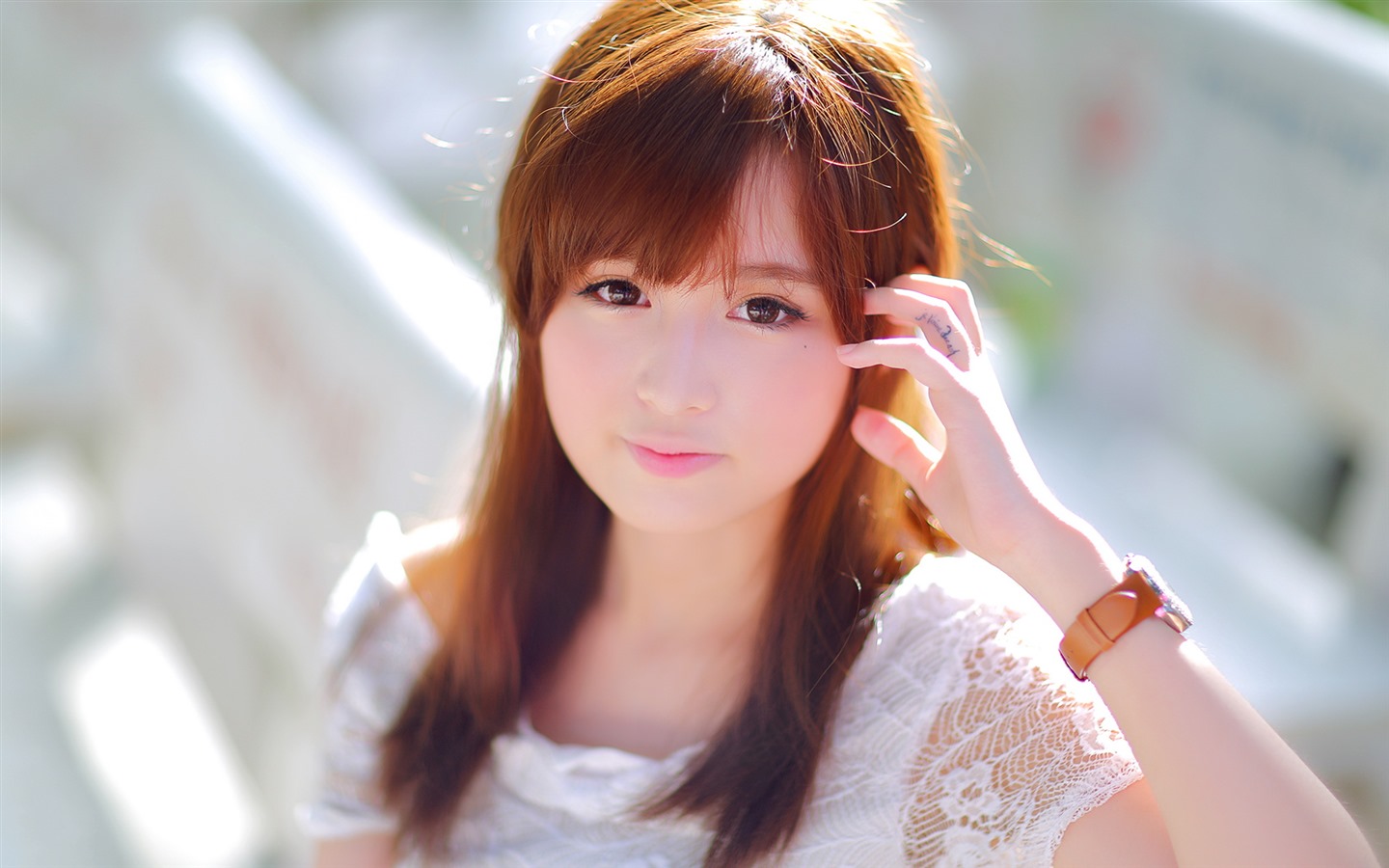 Pure and lovely young Asian girl HD wallpapers collection (2) #36 - 1440x900