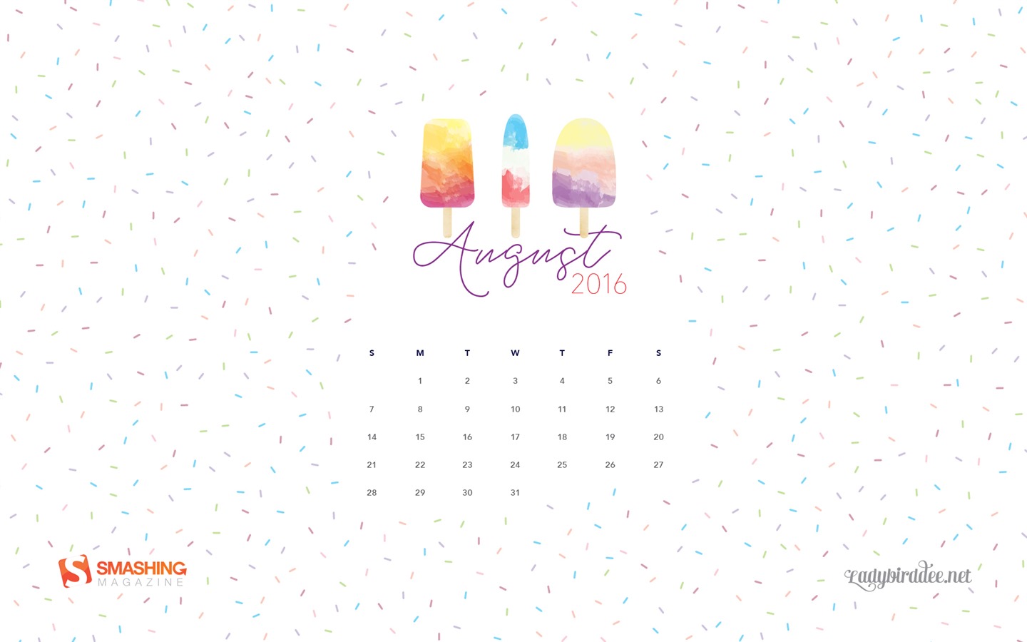 August 2016 Kalender Wallpaper (2) #8 - 1440x900