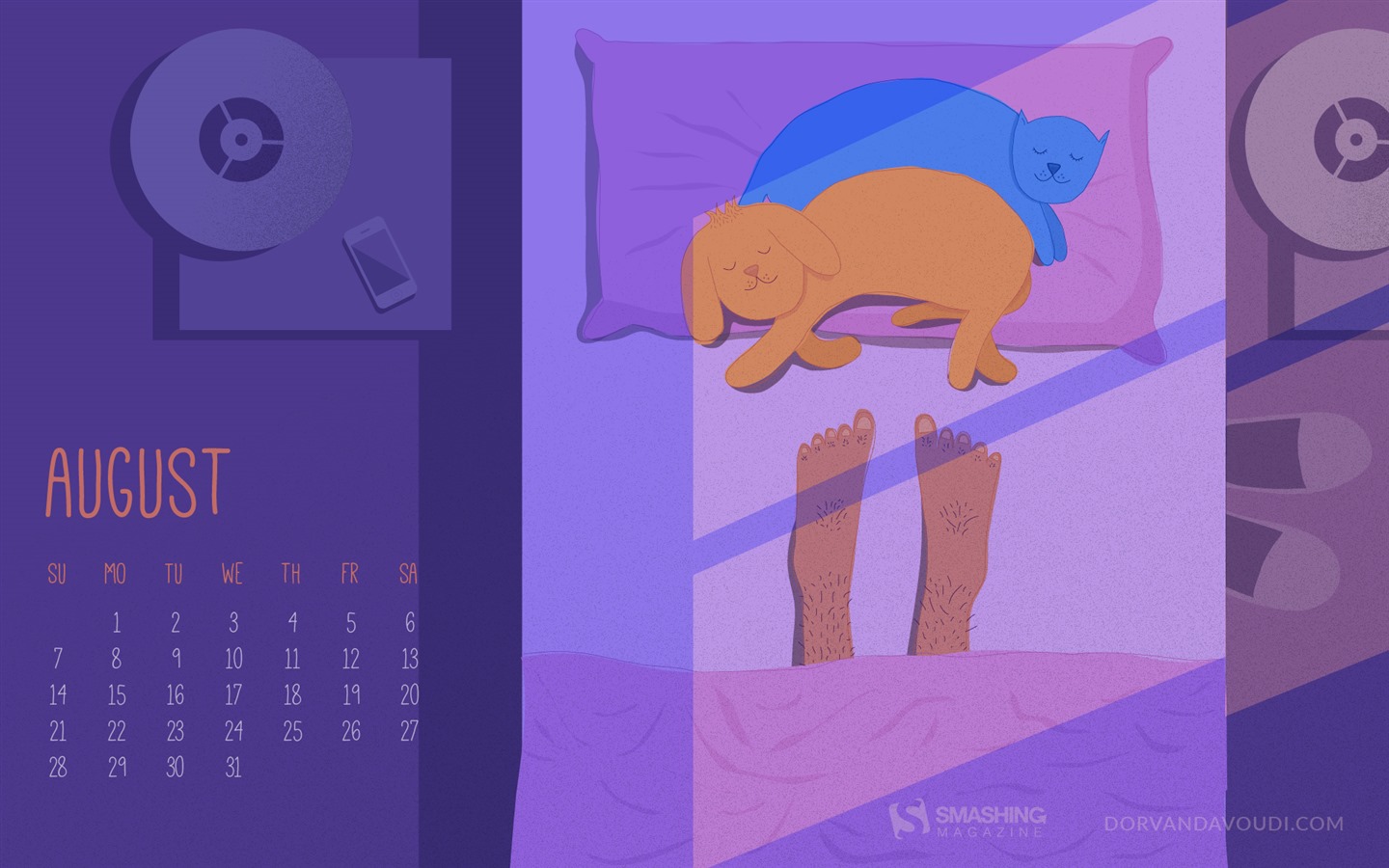 2016年8月 日曆壁紙(二) #17 - 1440x900