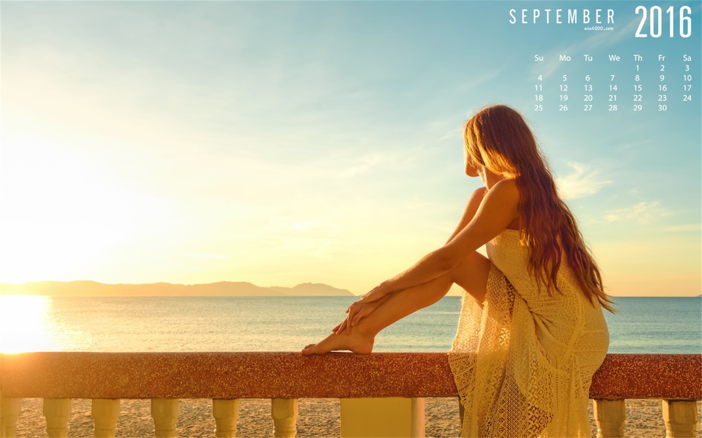 September 2016 Kalender Wallpaper (2) #4 - 1440x900