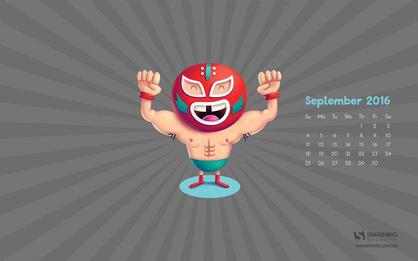 September 2016 Kalender Wallpaper (2) #20 - 1440x900