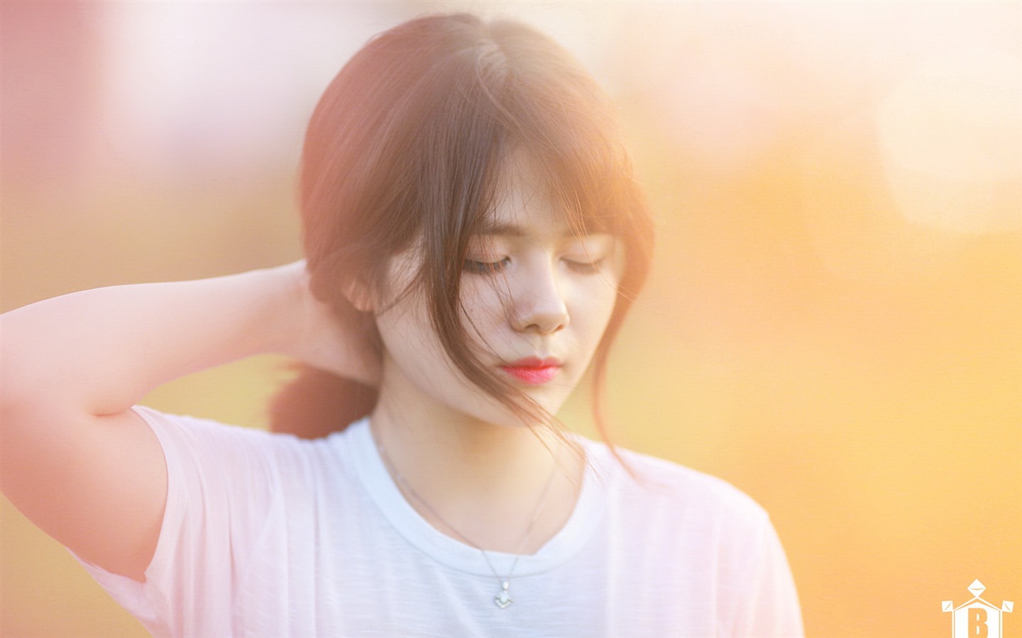 Pure and lovely young Asian girl HD wallpapers collection (4) #21 - 1440x900