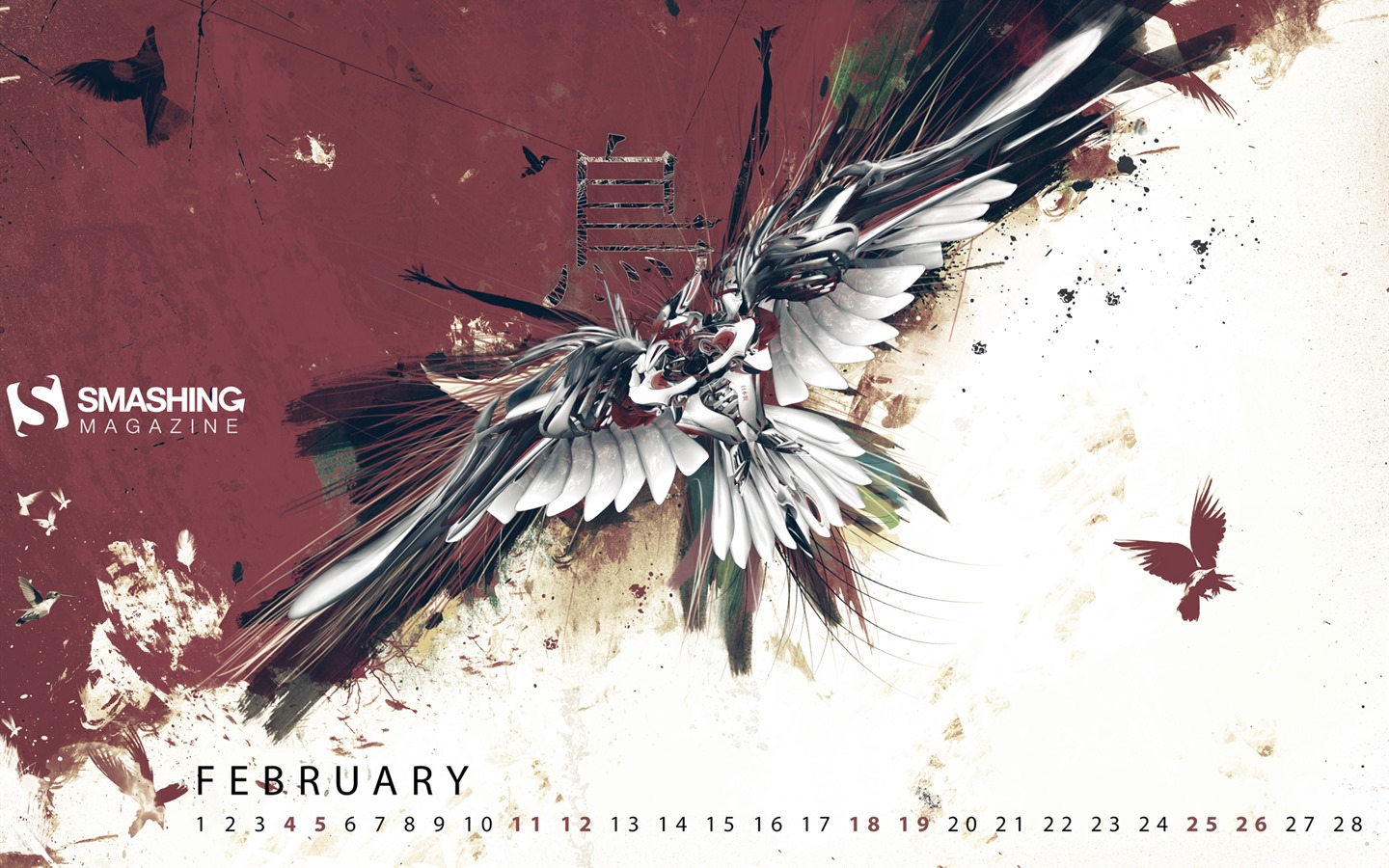 2017年2月 日曆壁紙(二) #10 - 1440x900