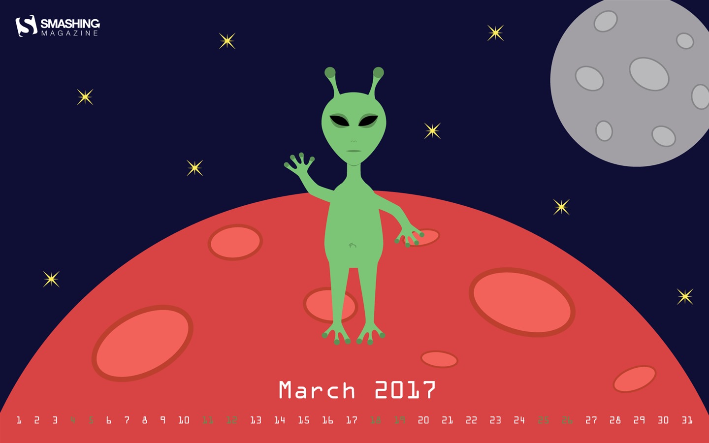 Fondo de pantalla del calendario de marzo de 2017 (2) #10 - 1440x900