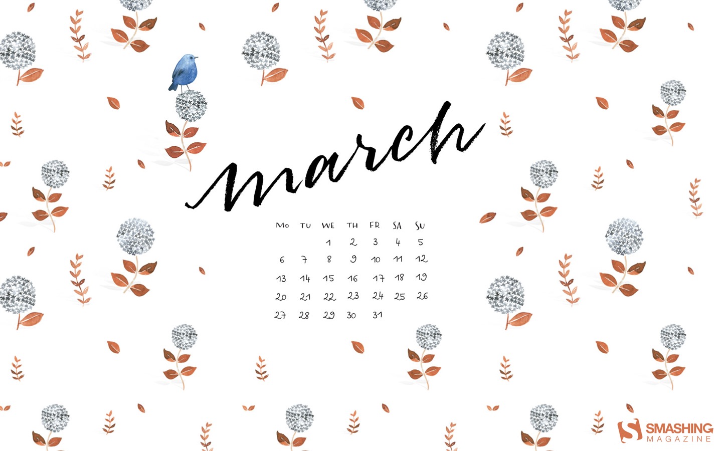 Fondo de pantalla del calendario de marzo de 2017 (2) #15 - 1440x900