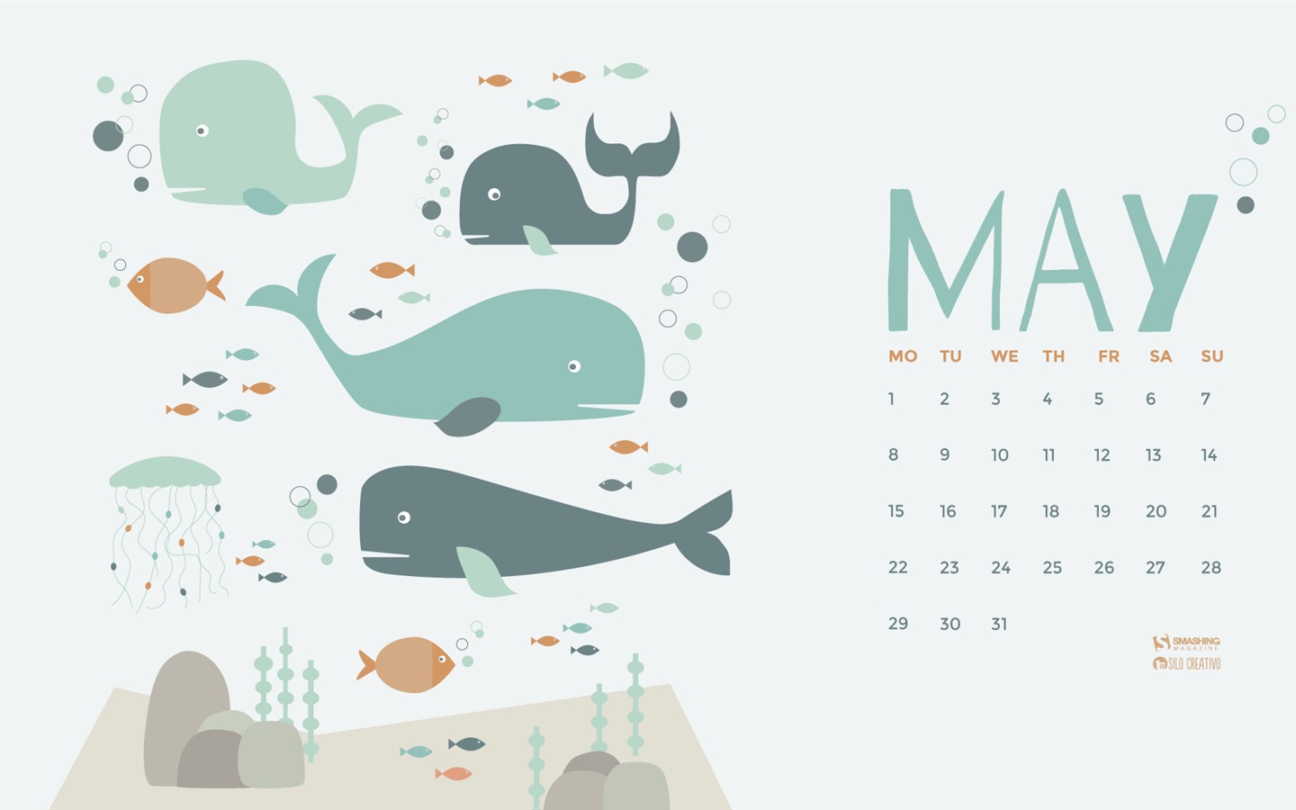 Fondo de pantalla del calendario de mayo de 2017 #17 - 1440x900