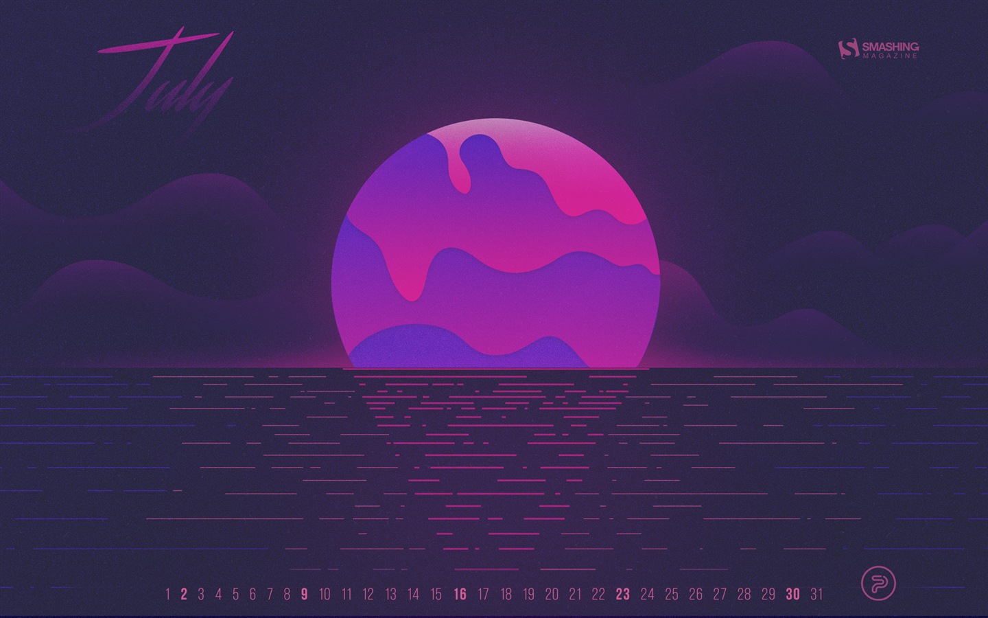 July 2017 calendar wallpaper #15 - 1440x900