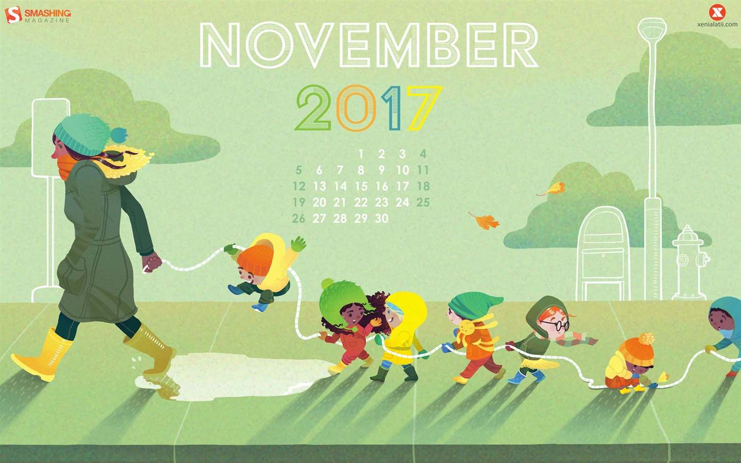 November 2017 Kalendertapete #20 - 1440x900