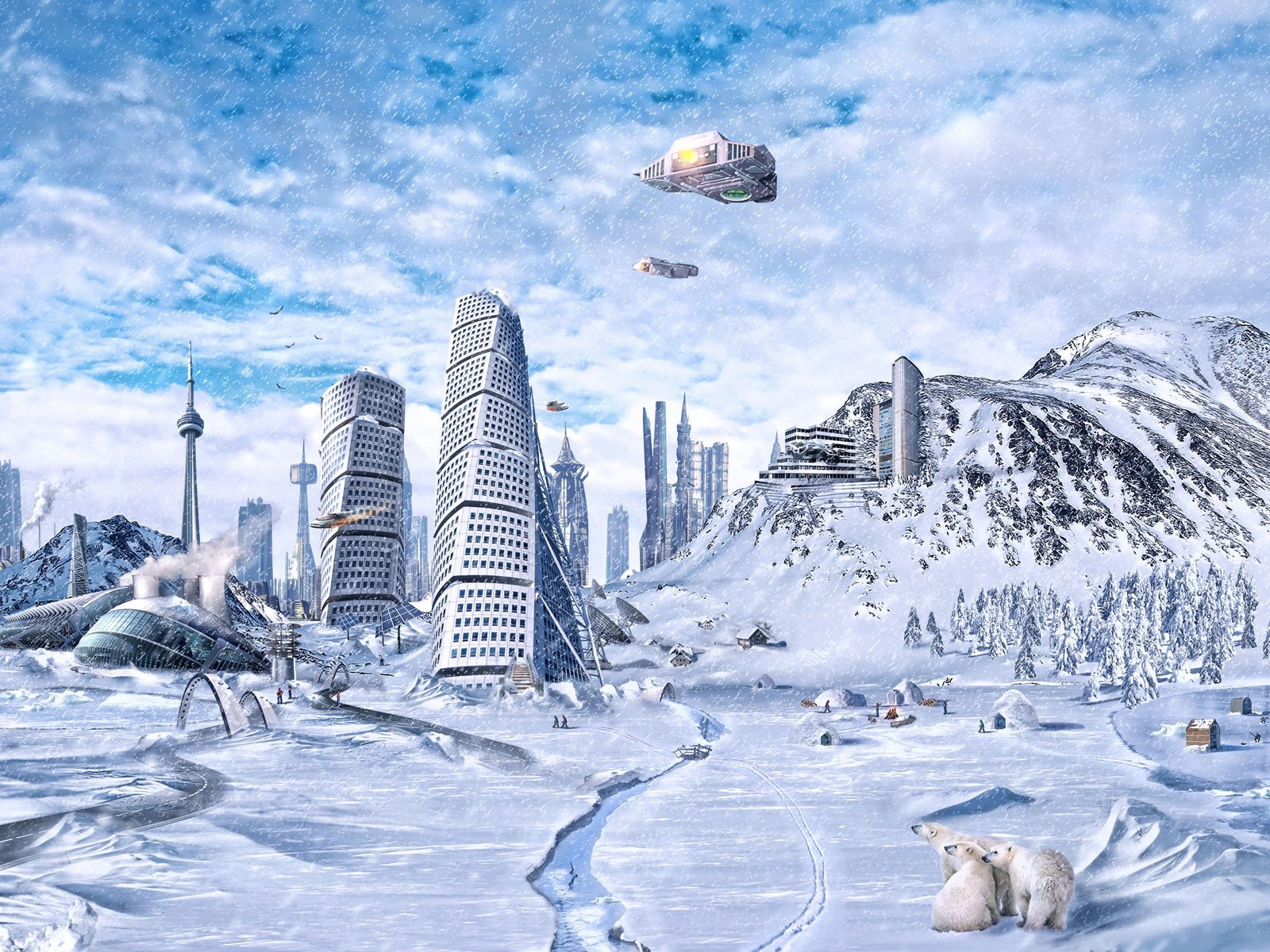 Creative synthesis of the visual wallpaper #11 - 1600x1200