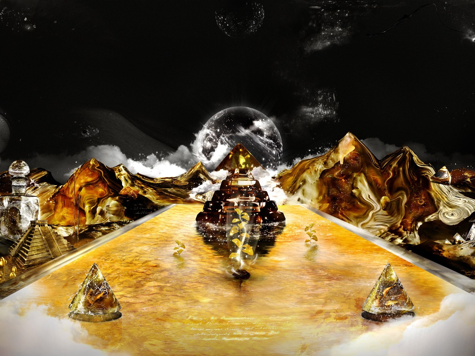 Creative synthesis of the visual wallpaper #18 - 1600x1200