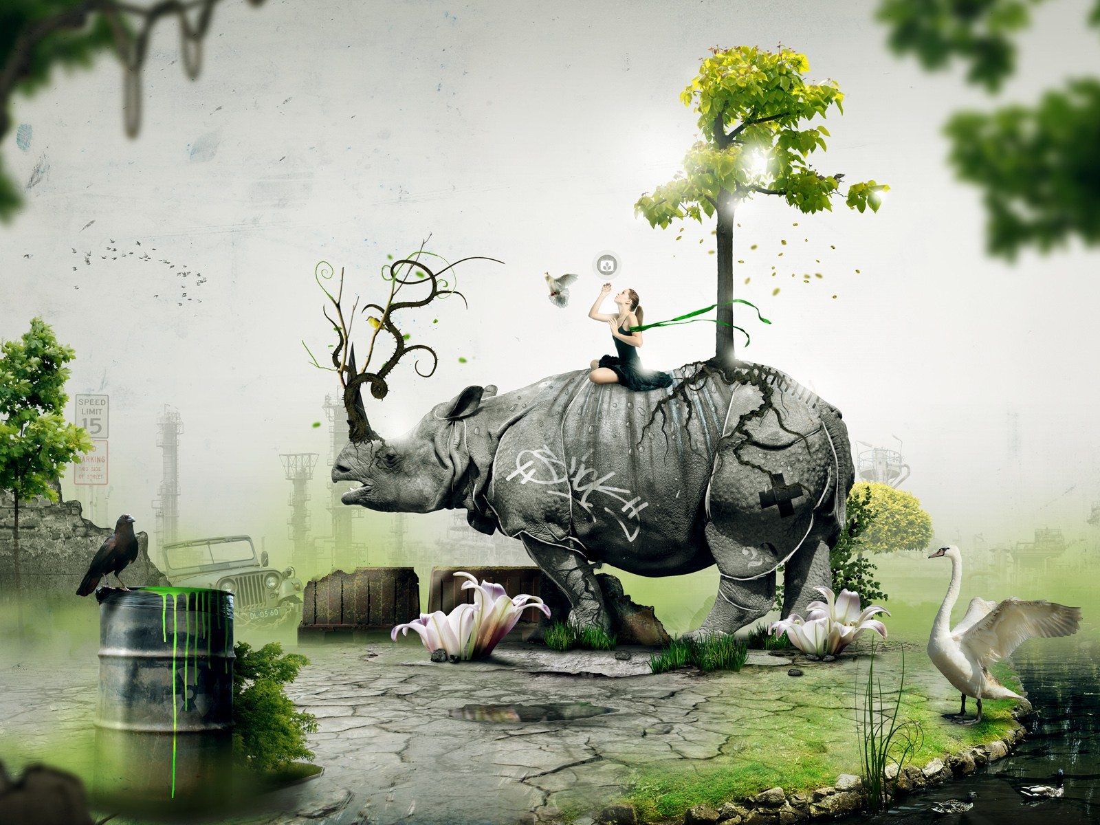 Creative synthesis of the visual wallpaper #20 - 1600x1200