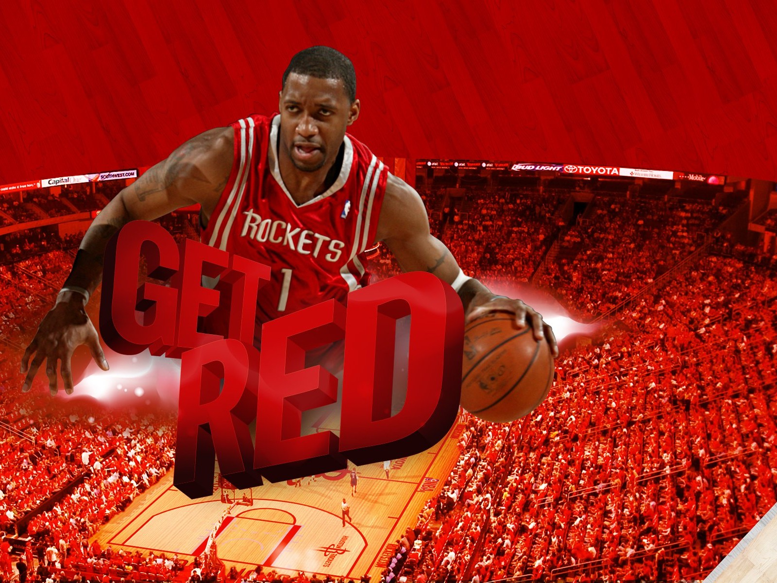 NBA Houston Rockets 2009 Playoff-Tapete #3 - 1600x1200