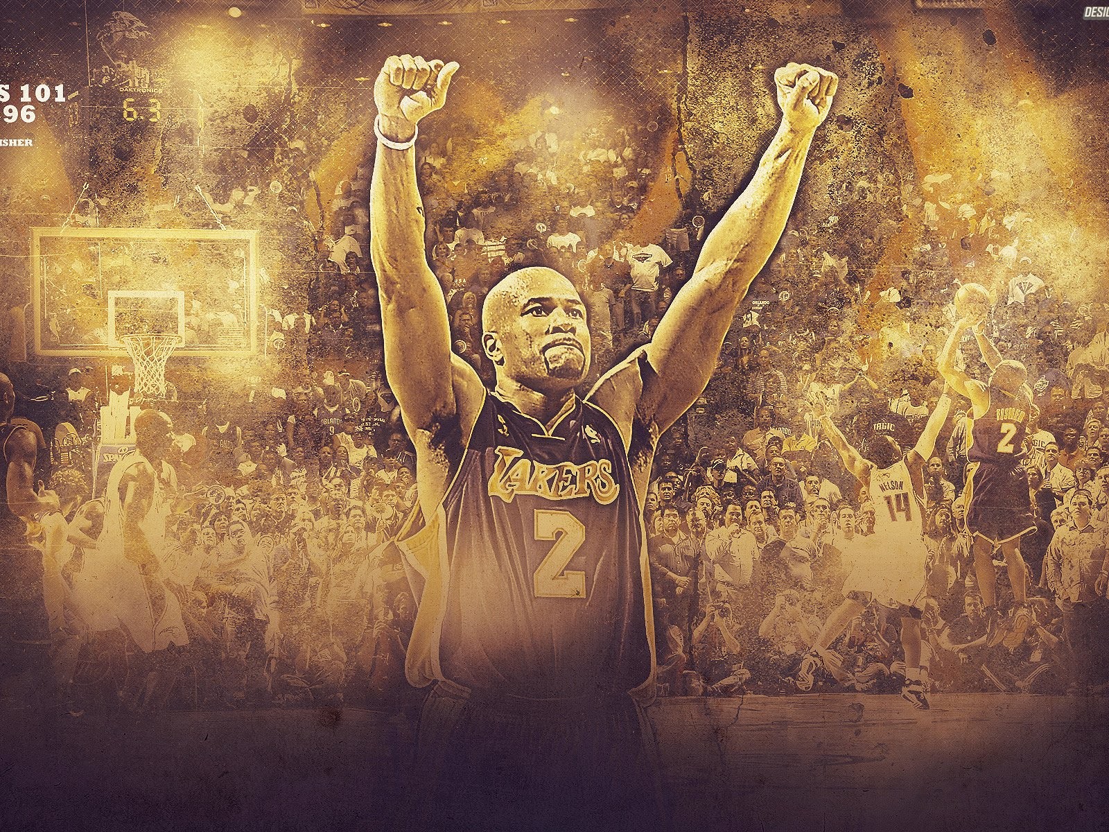 NBA2009總冠軍湖人隊壁紙 #14 - 1600x1200