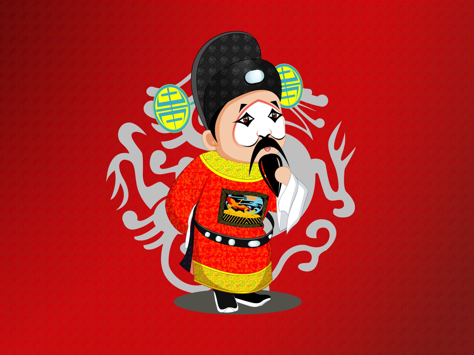 Q verze operních postav roztomilé wallpaper #16 - 1600x1200