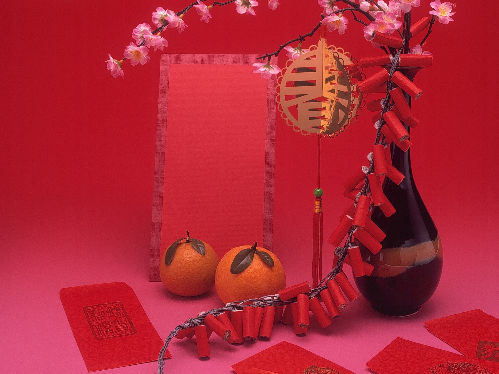 中國風之紅色喜慶壁紙 #32 - 1600x1200