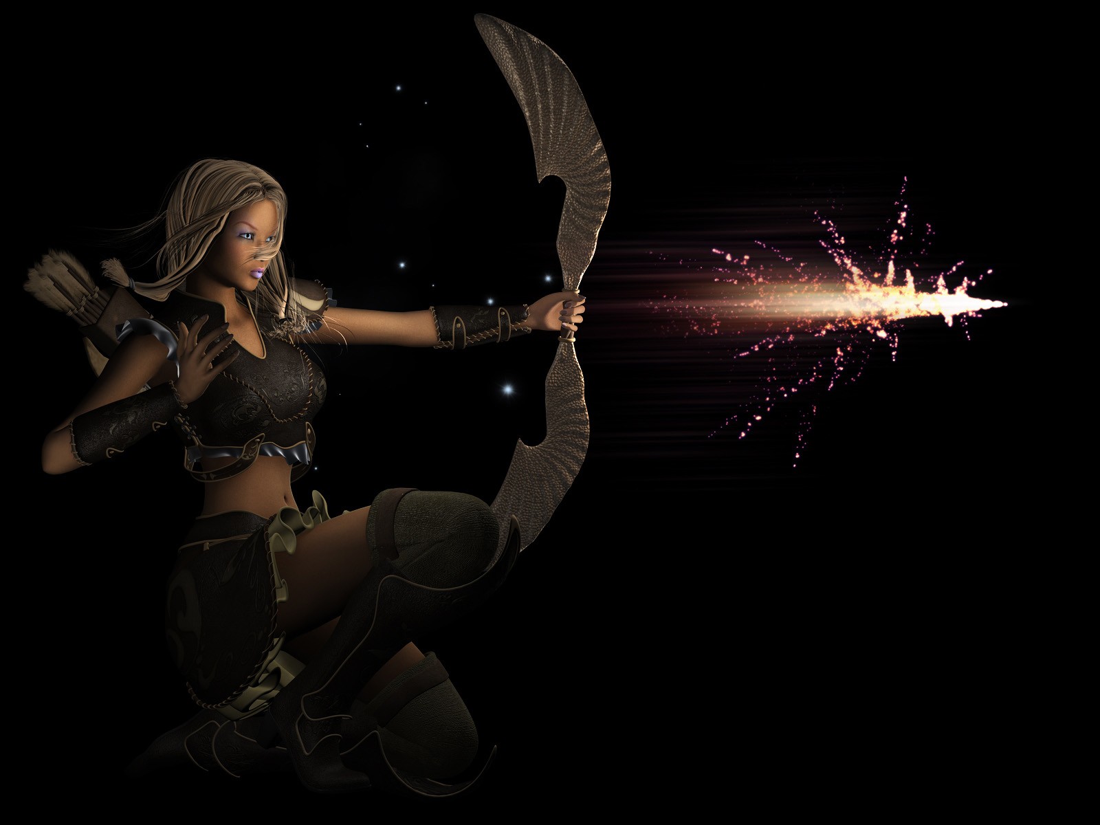 Widescreen Wallpaper 3D Female #31 - 1600x1200