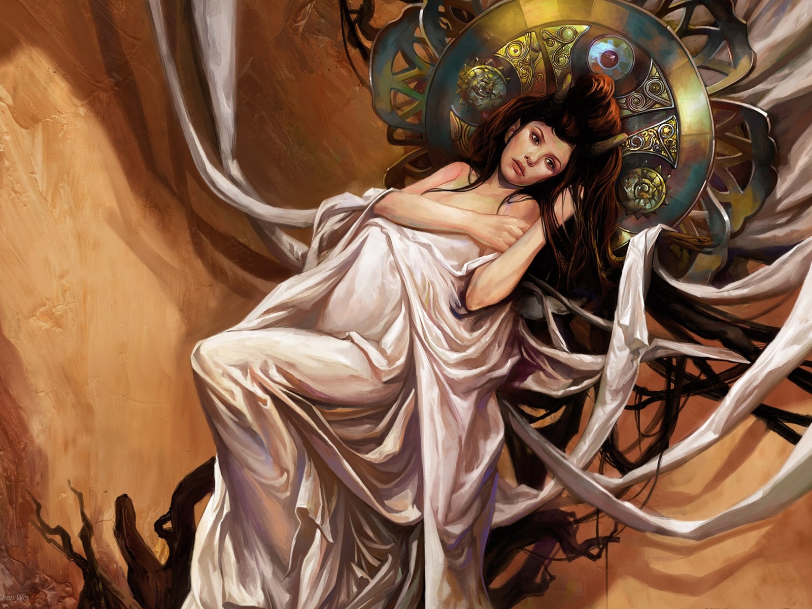 CG Illustration Fantasy Wallpaper Frauen #14 - 1600x1200