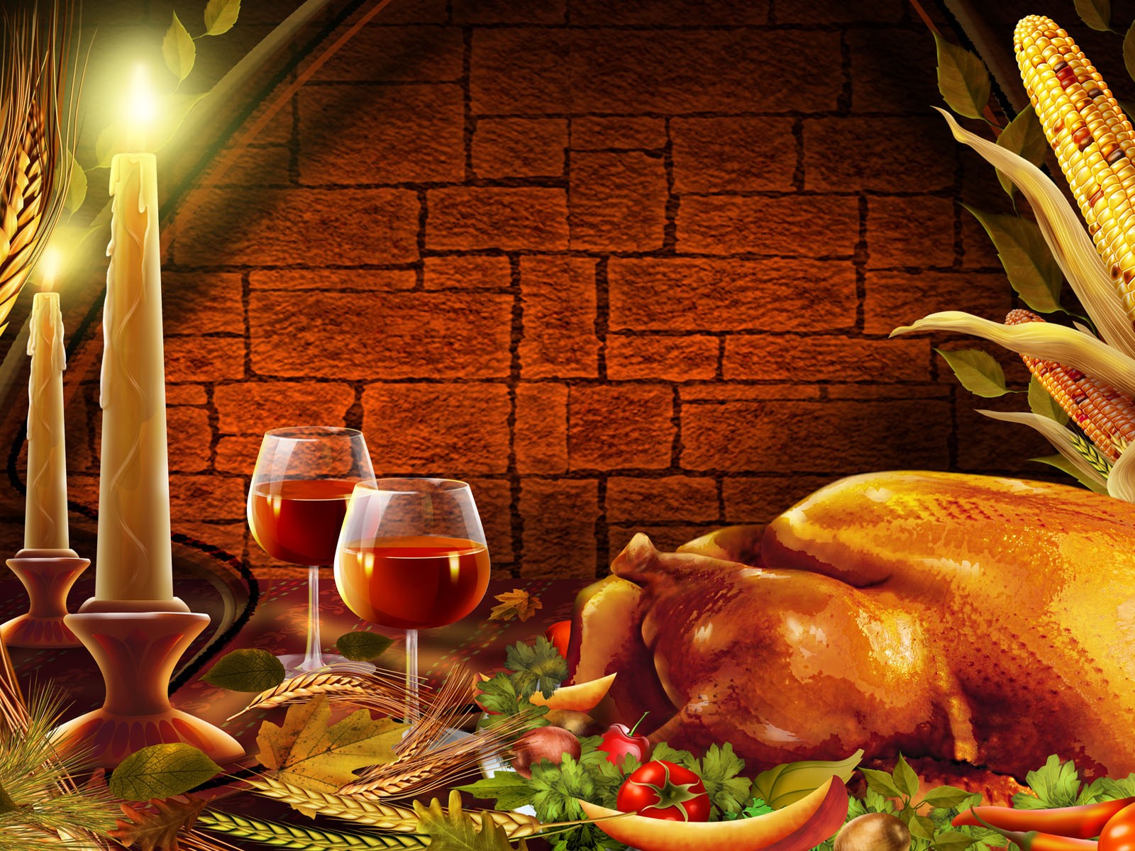 Thanksgiving Thema Tapete #1 - 1600x1200